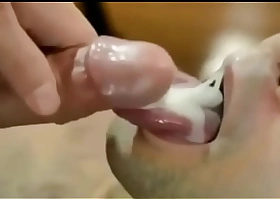 cum on tongue