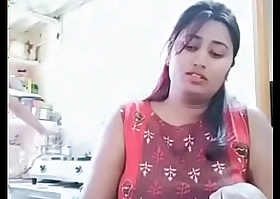 Swathi naidu enjoying while cooking almost her boyfriend