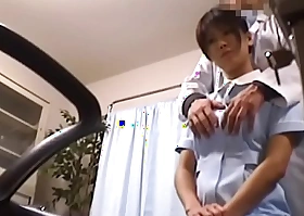 Japanese Voyeur Footage of Clumsy Nurses Water closet for Their Mistakes to a Dominant Dilute 1 [upload king]