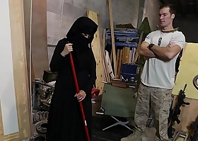 Beat get a kick from ass - us soldier takes a tenderness to hot arab servant