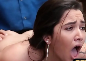 Busty teen infer keelhaul fucked unconnected at hand a security title-holder