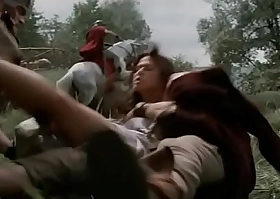 Rhona Mitra forced at the end of one's tether Roman troops and sold buy slavery in Spartacus (2004)