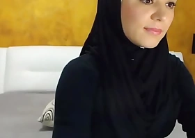 Arab hijab slut gang  and masturbation on cam