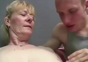 Hairy Granny Fucks For Young Cum