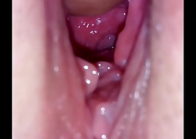 Close-up medial vagina hole and ejaculation