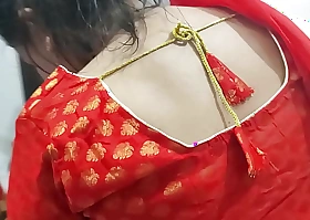 Bhabi helter-skelter Saree Overheated Hot Neighbours Wife