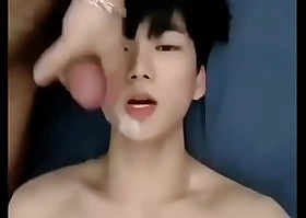 Cum on hot twink face