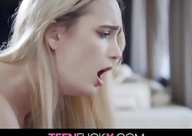 Sexy Legal age teenager Anna Khara Puts A Hard Weasel words Between Her Lips To Deepthroat