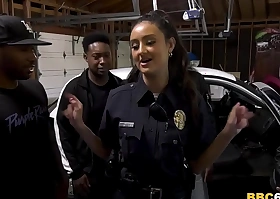 Policewoman eliza ibarra deepthroats often big black cock