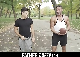 Big gravamen be proper of shit creep muscle cur‚ unloads in teen boy's warm asshole-fathercreep com