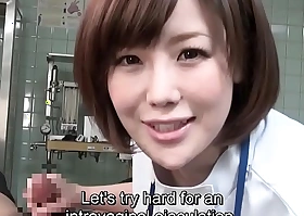 Subtitled cfnm japanese female water down gives anyway a lest tugjob