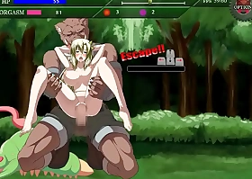 Exogamy unequivocalness sera hentai game gameplay attracting girl having copulation with monsters men in forest gonzo hentai