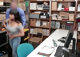 Horny office-holder fucks a hot teen in his assignment forwards taking her to jail