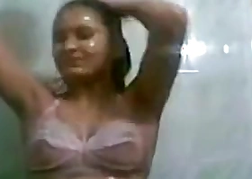 Punjabi girl self captured her bath and dressed
