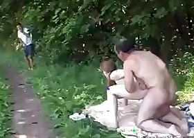 Anal sexual intercourse outdoor