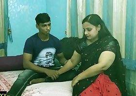 Indian teen boy fucking his sexy hot bhabhi secretly readily obtainable accommodation billet beat out indian teen making love