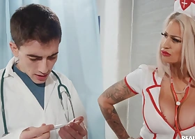 Brooklyn Blue And Jordi El Niño Polla - A Hot Stacked Nurse Takes A Wild Ride On A Doctors Big Cock