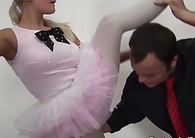 Ductile ballerina gets fisted