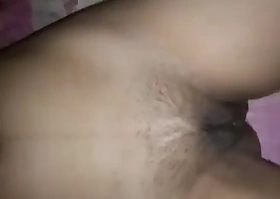 Pregnant indian wife likes cock in her hairy pussy
