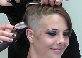 Alexus Shaves Their way Head Coupled with Eyebrows