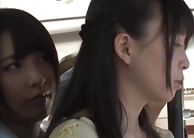 Asian Schoolgirl Poof and Teacher insusceptible to Public Bus