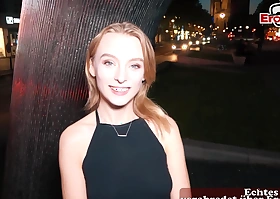 Regressive 18yo Ukrainian teen dating in german street and picked up