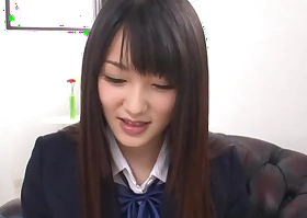 Nana Usami crummy Asiaan teen in school uniform creampied