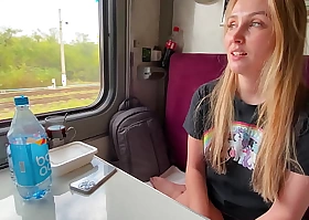 Fond of stepmother Alina Rai had sex on the train far a stranger