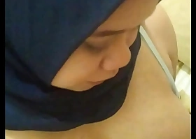 POV: Hijab glib suck my cock
