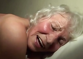 Extreme horny 76 years old granny imprecise fucked