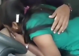 Indian Girl Blowjob and Fucking In Car