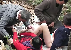 group aged grandpa fuck in forest