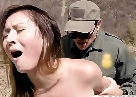 Teen arrested and fucked off out of one's mind baleful policewoman pain in the neck fucking of tight boodle latina