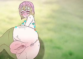 Mitsuri seduces thither their way grown pussy ! Porn demon slayer Hentai ( cartoon 2d ) anime