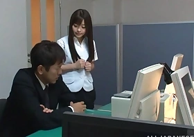 Office babe Mei Hayama gets screwed on the table