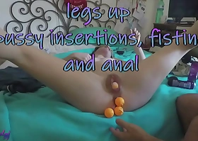 Trailer - arms up pussy insertions fisting added to anal