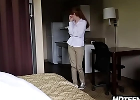 Hotel Maid gets fucked by guests