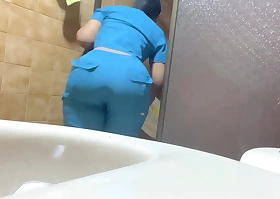 Enfermera culona bbw culo extremo captada por camara amateur