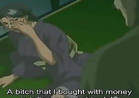 Horny anime ecchi gives titjob