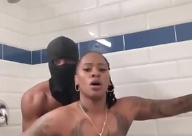 Busty chick Marrijanee gets fucked in her irritant in shower!
