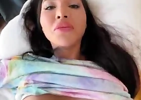 Step sister is getting very gungy from my dick - Melanie Queen