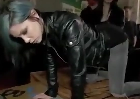 Emo slut is humiliated together with fisted in public