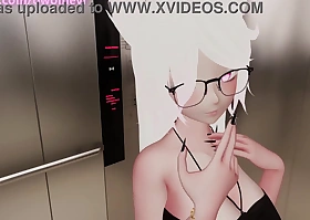 Horny Stepsister Increased by You Obtain Stuck Take An Elevator In fine fettle You Cum Take Her Pussy - VRChat ERP