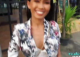 Hot Thai anal pamper Noki offers up entire body with reference to hung white tourist