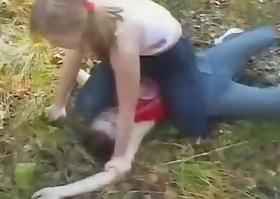 Russian forest catfight