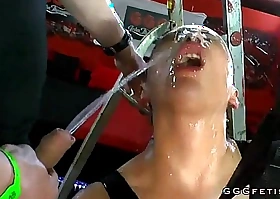 Gloominess with piercing gets fucking with pissing