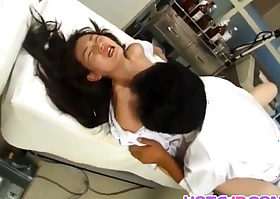 Japanese AV Model be enamoured of is fucked oral and beside cooter by doctor